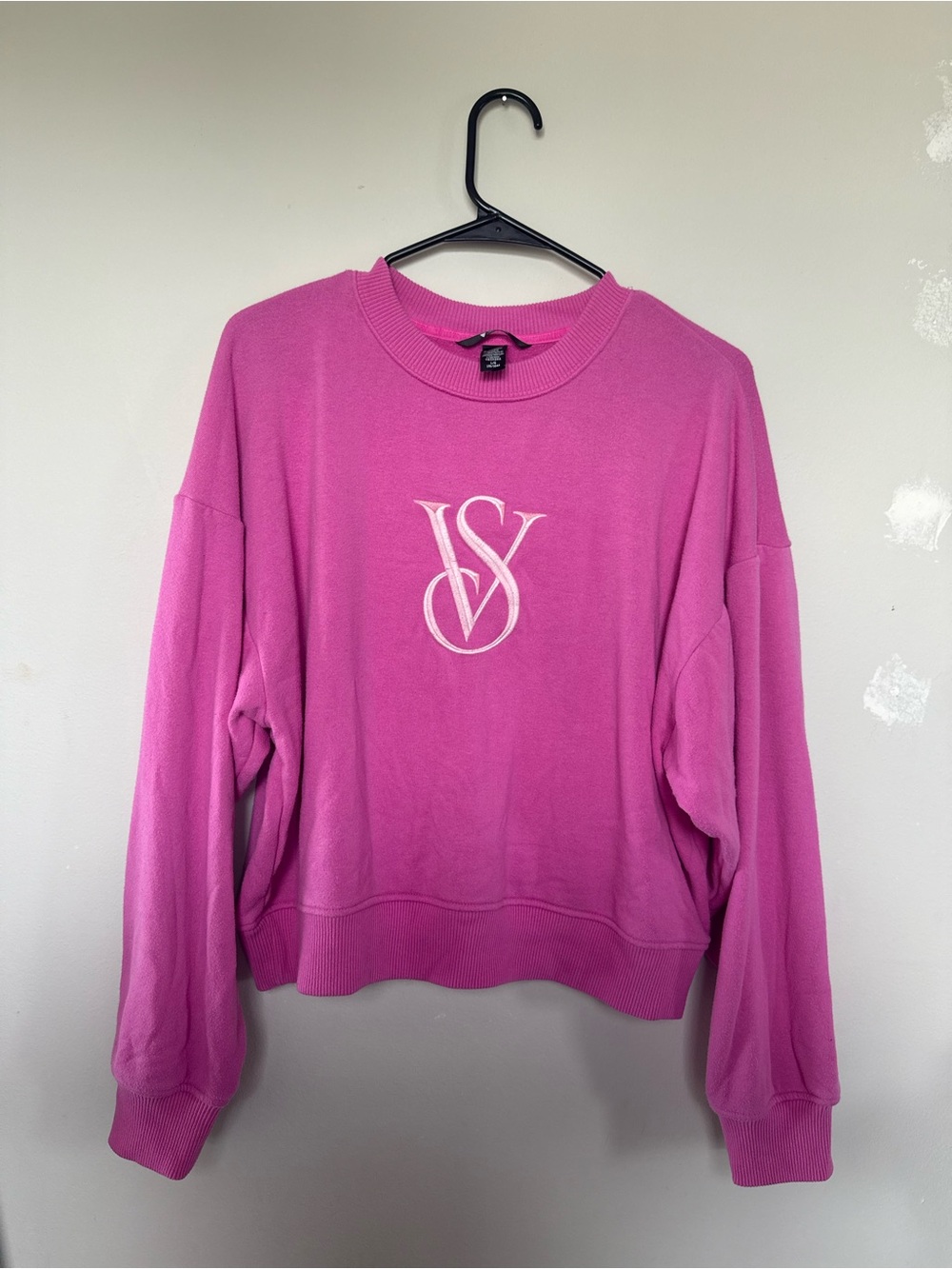 Victoria's Secret Pink Monogram Crewneck Sweatshirt Size Large L